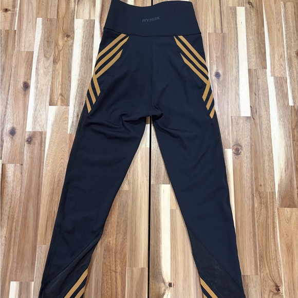 Ivy Park x Adidas Mesh Panel Leggings Black and Brown —Size XS - Picture 8 of 9